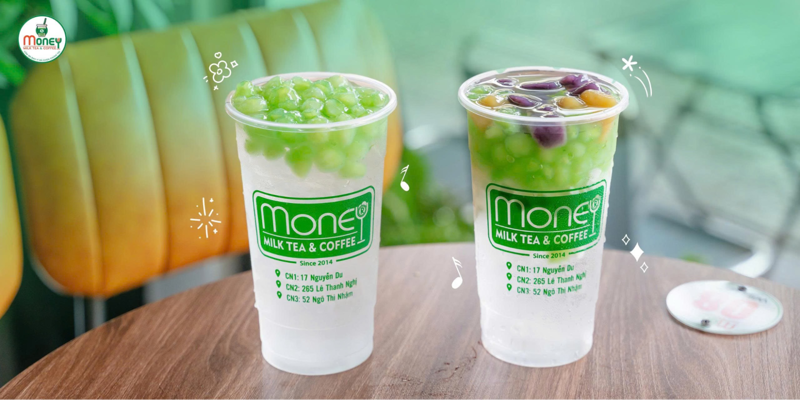 Tr&agrave; sữa Money được nhiều bạn trẻ y&ecirc;u th&iacute;ch nhờ menu đa dạng v&agrave; hương vị đậm đ&agrave;